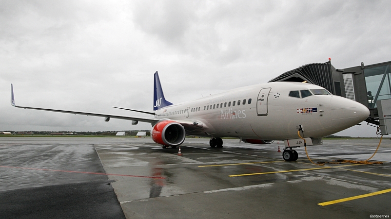 SAS vil beflyve den nye afgangen  til New York med en Boeing 737 BJ , som opereres av sveitsiske Privat Air (foto: ©otoerres)