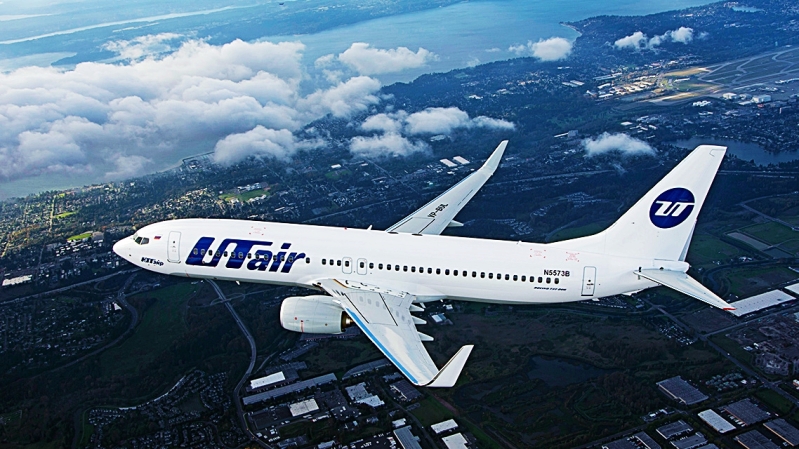UTair har 44 Boeing 737-maskiner i versjonene 400, 500 og 800. Selskapets hovedbase ligger i den kjente skiskytterbyen  Khanty-Mansiysk som ligger nærmere 2000 kilometer øst for Moskva. (utair.ru)  
