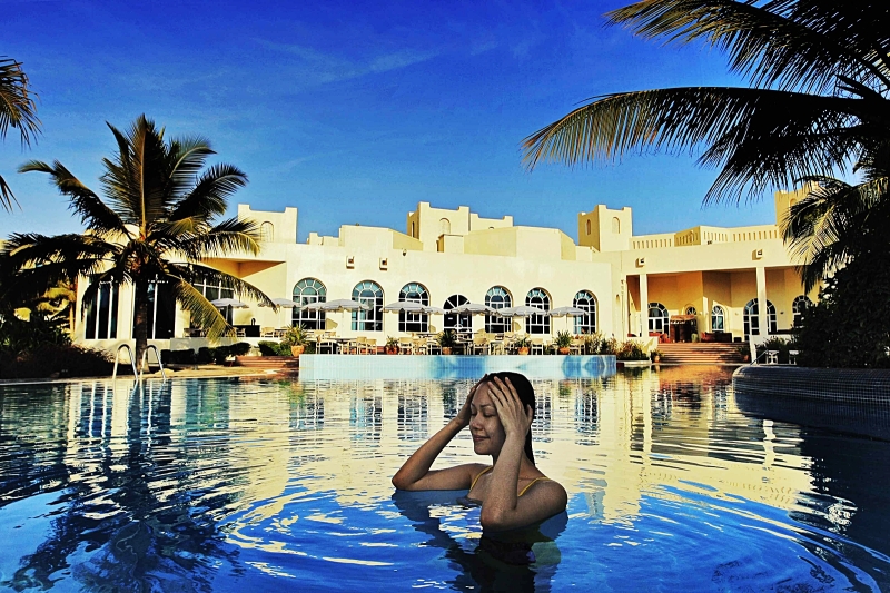 Hotel Hilton Salalah Resort i Oman (solresor)