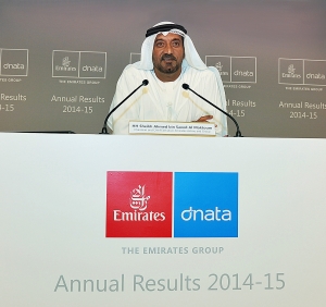 His Highness Sheikh Ahmed bin Saeed Al Maktoum, Chairman and Chief Executive, Emirates Airline and Group today announced The Emirates Group Annual Results 2014-15
